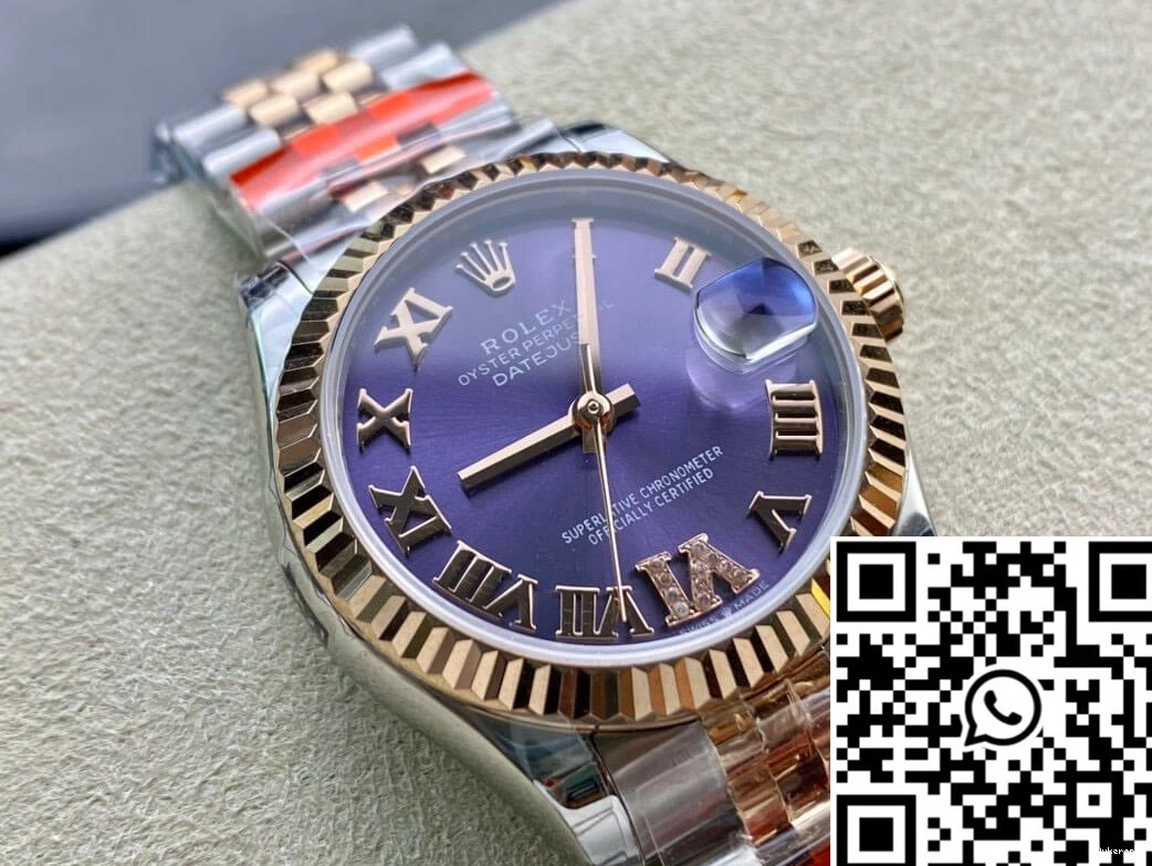 Diamond Purple M278271-0020 TW Eggplant Factory Rolex Dial Datejust 0319